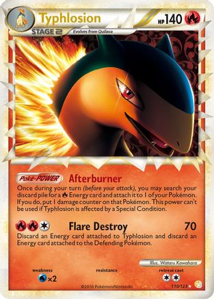 Typhlosion (Prime) 110/123  - Holofoil HeartGold SoulSilver - Ultra Rare