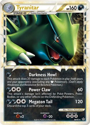Tyranitar (Prime) 088  - Holofoil Unleashed - Ultra Rare