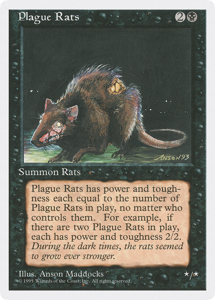Plague Rats (4ED-)  - Fourth Edition