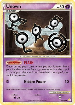 Unown (55) 055  HeartGold SoulSilver - Uncommon