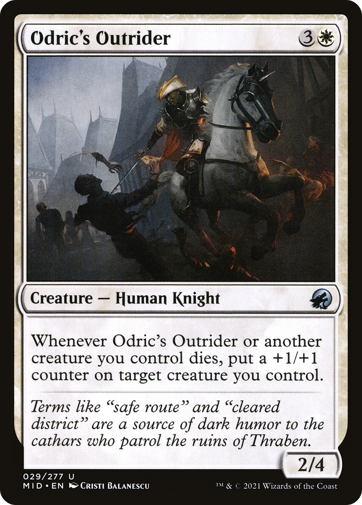 Odric's Outrider (MID-029)  Foil - Innistrad: Midnight Hunt