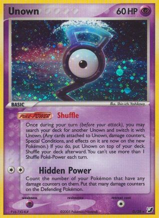 Unown (G) 00G  - Holofoil Unseen Forces - Holo Rare