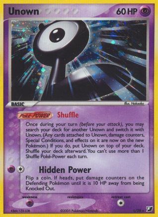 Unown (L) 00L  - Holofoil Unseen Forces - Holo Rare