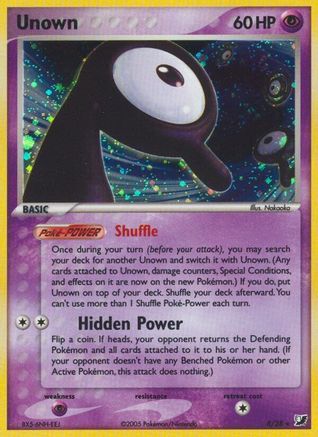 Unown (R) 00R  - Holofoil Unseen Forces - Holo Rare