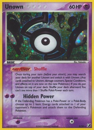 Unown (S) 00S  - Holofoil Unseen Forces - Holo Rare