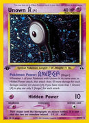 Unown [A] (14) 014/75  - 1st Edition Holofoil Neo Discovery - Holo Rare