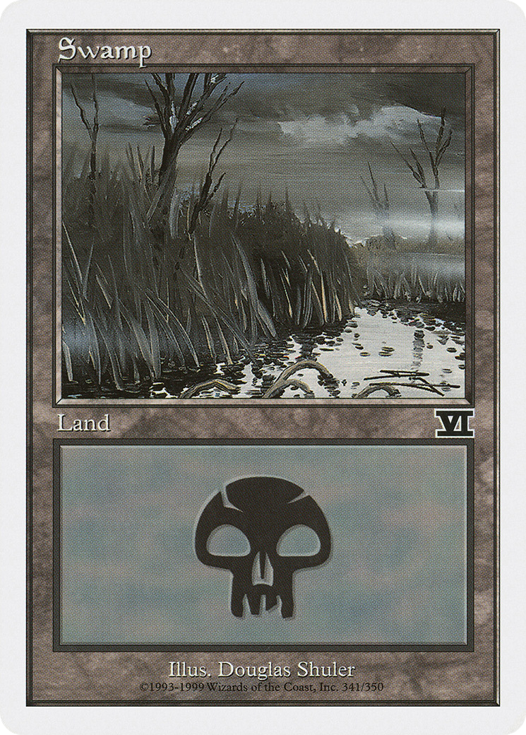 Swamp (341) (6ED-341)  - Classic Sixth Edition