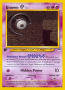 Unown [C] 057/105  - 1st Edition Neo Destiny - Uncommon