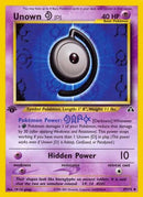 Unown [D] 047/75  - 1st Edition Neo Discovery - Uncommon