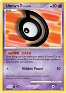 Unown [D] 068/130  - Reverse Holofoil Diamond and Pearl - Uncommon