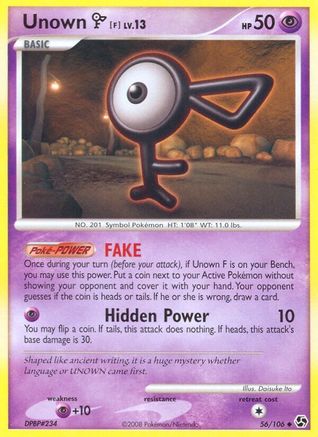 Unown [F] 056  Great Encounters - Uncommon