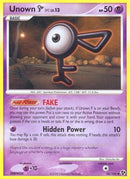 Unown [F] 056  - Reverse Holofoil Great Encounters - Uncommon