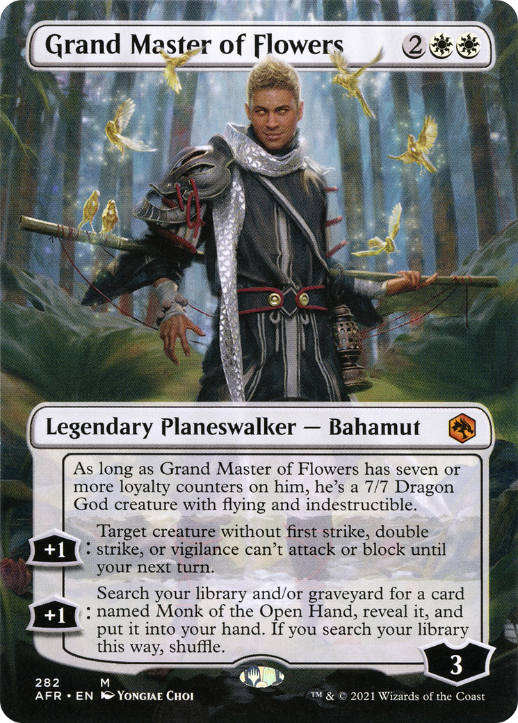 Grand Master of Flowers (Borderless) (AFR-282)  Foil - Adventures in the Forgotten Realms