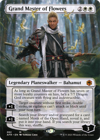 Grand Master of Flowers (Borderless) (AFR-282)  Foil - Adventures in the Forgotten Realms