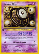Unown [O] 069/75  - 1st Edition Neo Discovery - Common