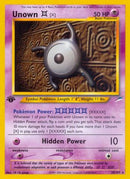 Unown [X] 030  - 1st Edition Neo Destiny - Rare