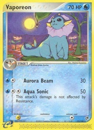 Vaporeon 025/100  Sandstorm - Rare