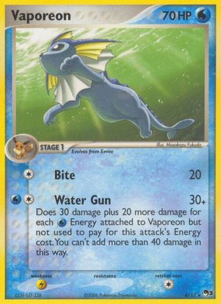 Vaporeon 006/17  POP Series 3