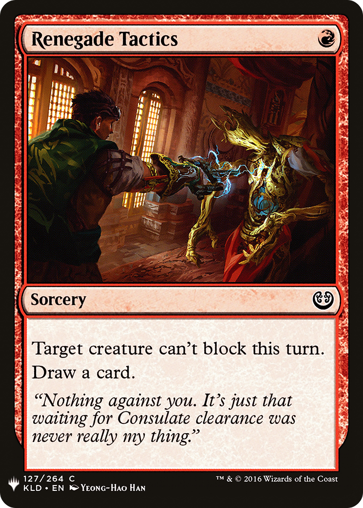 Renegade Tactics (LIST-127)  - The List