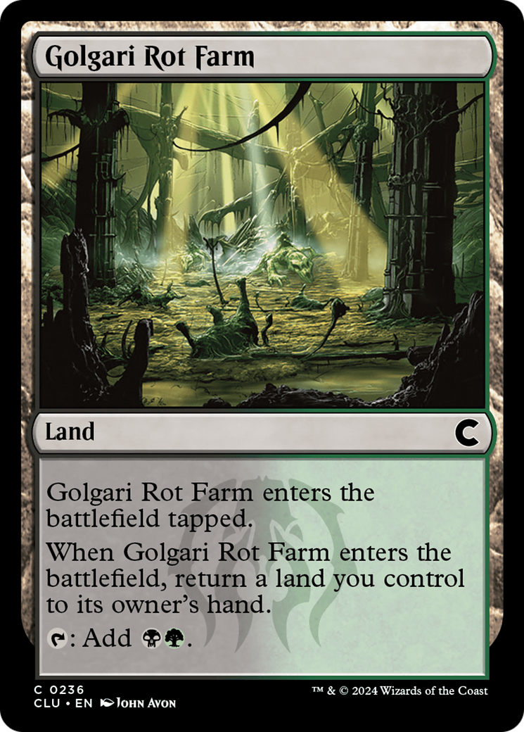 Golgari Rot Farm (CLU-236)  - Ravnica: Clue Edition