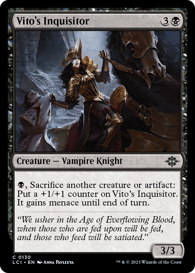 Vito's Inquisitor (LCI-130)  Foil - The Lost Caverns of Ixalan