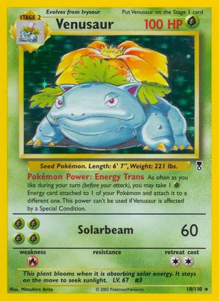 Venusaur 018  - Reverse Holofoil Legendary Collection - Holo Rare