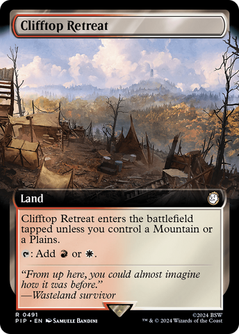 Clifftop Retreat (Extended Art) (PIP-491)  Foil - Fallout: (Extended Art)
