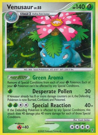 Venusaur 013  - Reverse Holofoil Supreme Victors - Holo Rare
