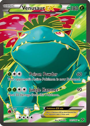 Venusaur EX (141 Full Art) 141/146  - Holofoil XY Base Set - Ultra Rare