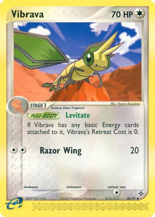 Vibrava 046/097  - Reverse Holofoil Dragon - Uncommon