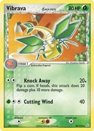 Vibrava (Delta Species) 054  - Reverse Holofoil Holon Phantoms - Uncommon