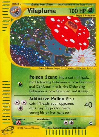 Vileplume (H31) H31  - Holofoil Aquapolis - Holo Rare
