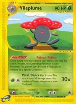Vileplume (69) 069/165  - Reverse Holofoil Expedition - Rare