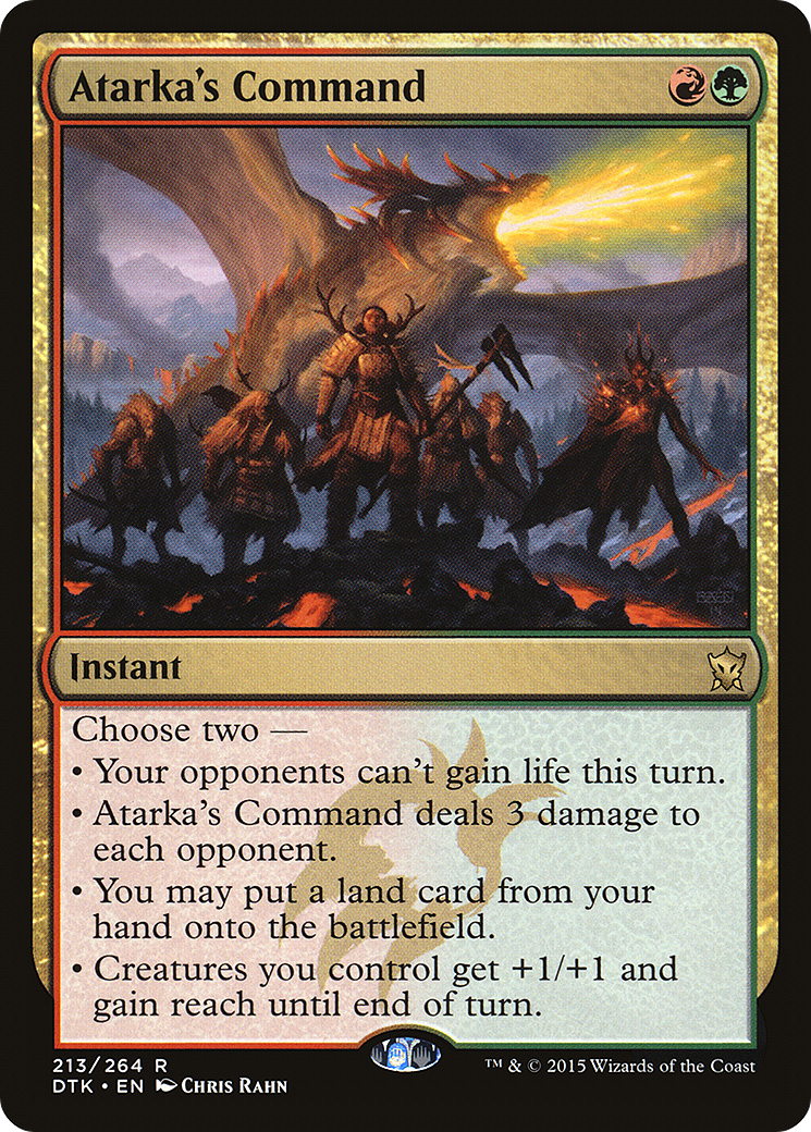 Atarka's Command (DTK-213)  - Dragons of Tarkir