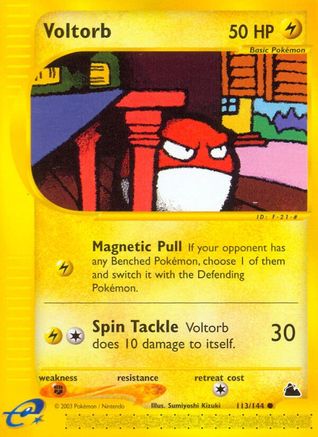 Voltorb 113  - Reverse Holofoil Skyridge - Common