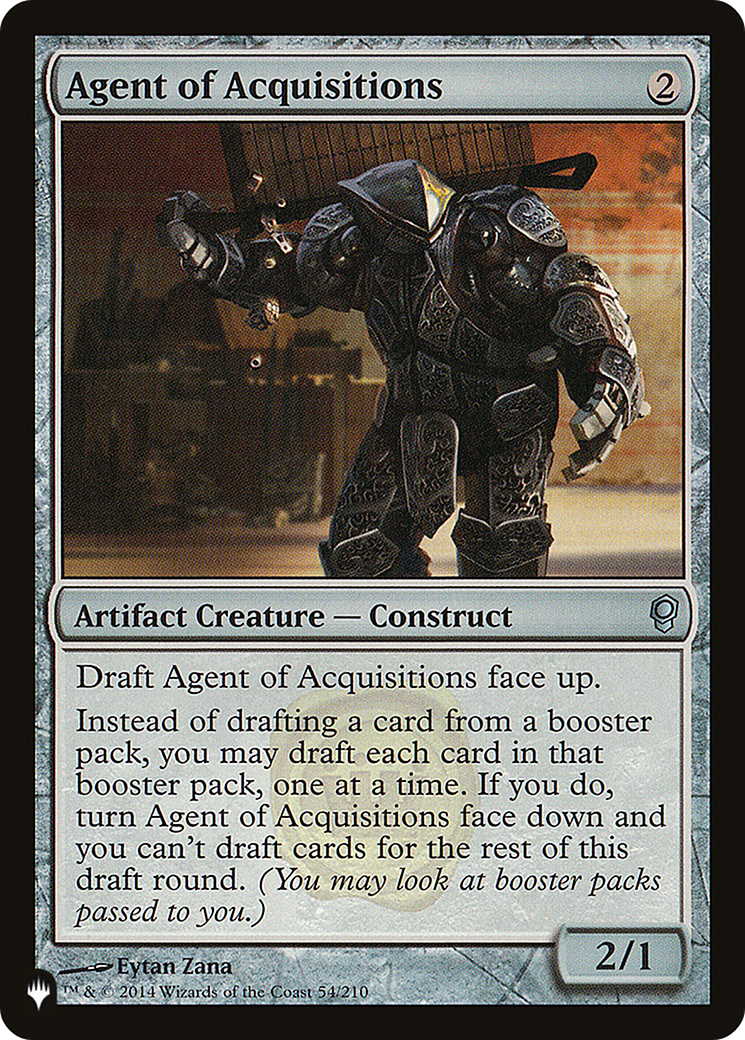 Agent of Acquisitions (LIST-CNS-54)  - The List