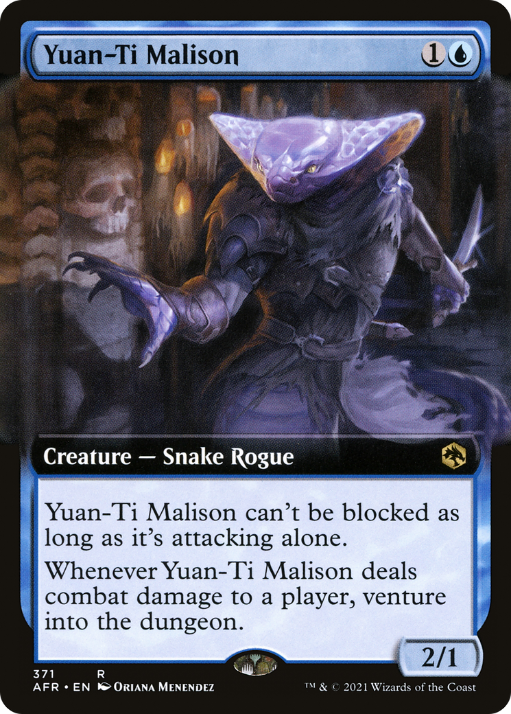 Yuan-Ti Malison (Extended Art) (AFR-371)  Foil - Adventures in the Forgotten Realms: (Extended Art)