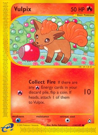 Vulpix 116/147  Aquapolis - Common