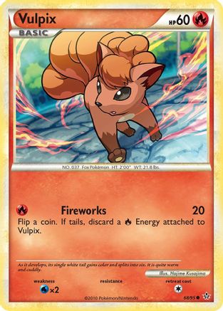 Vulpix 068  - Reverse Holofoil Unleashed - Common