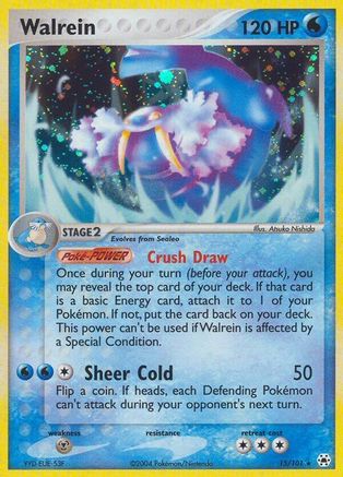 Walrein 015  - Reverse Holofoil Hidden Legends - Holo Rare