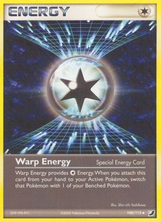 Warp Energy 100  - Reverse Holofoil Unseen Forces - Uncommon