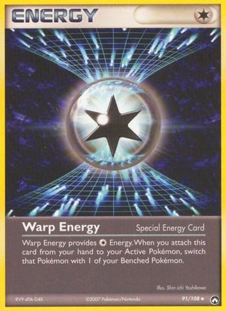 Warp Energy 091  - Reverse Holofoil Power Keepers - Uncommon
