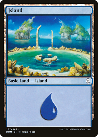 Island (257) (DOM-257)  Foil - Dominaria