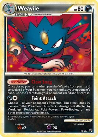 Weavile 025  Undaunted - Rare