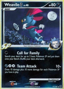 Weavile G 017  - Reverse Holofoil Platinum - Holo Rare