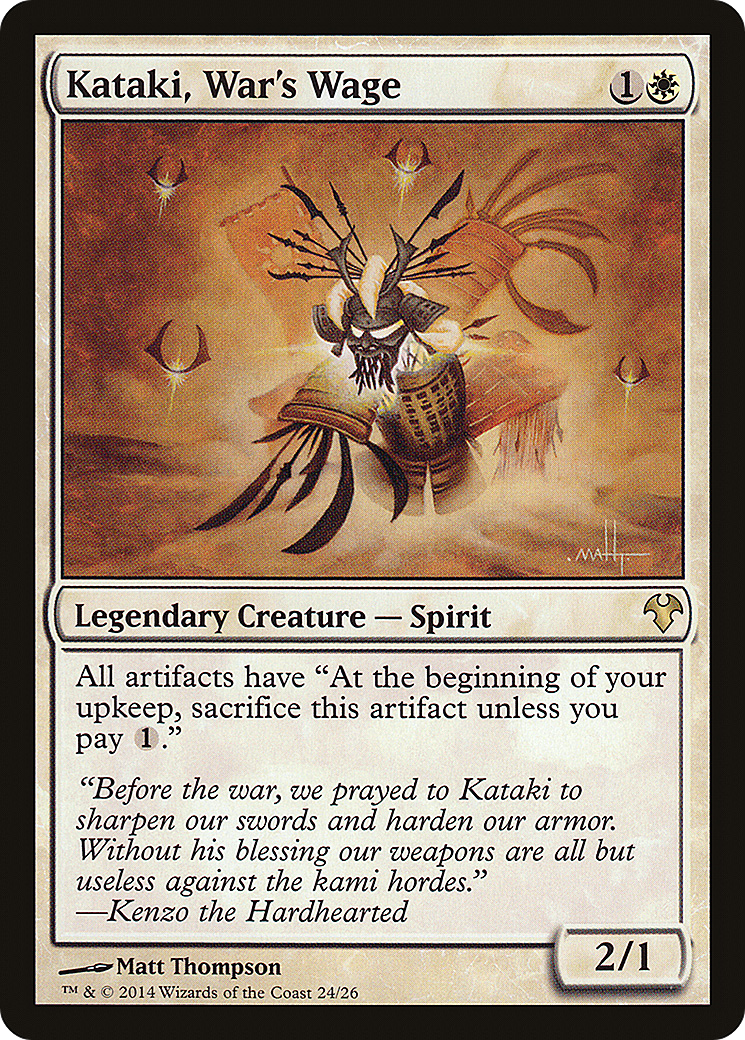 Kataki, War's Wage (MD1-024)  - Modern Event Deck 2014