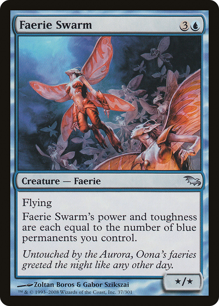 Faerie Swarm (SHM-037)  Foil - Shadowmoor