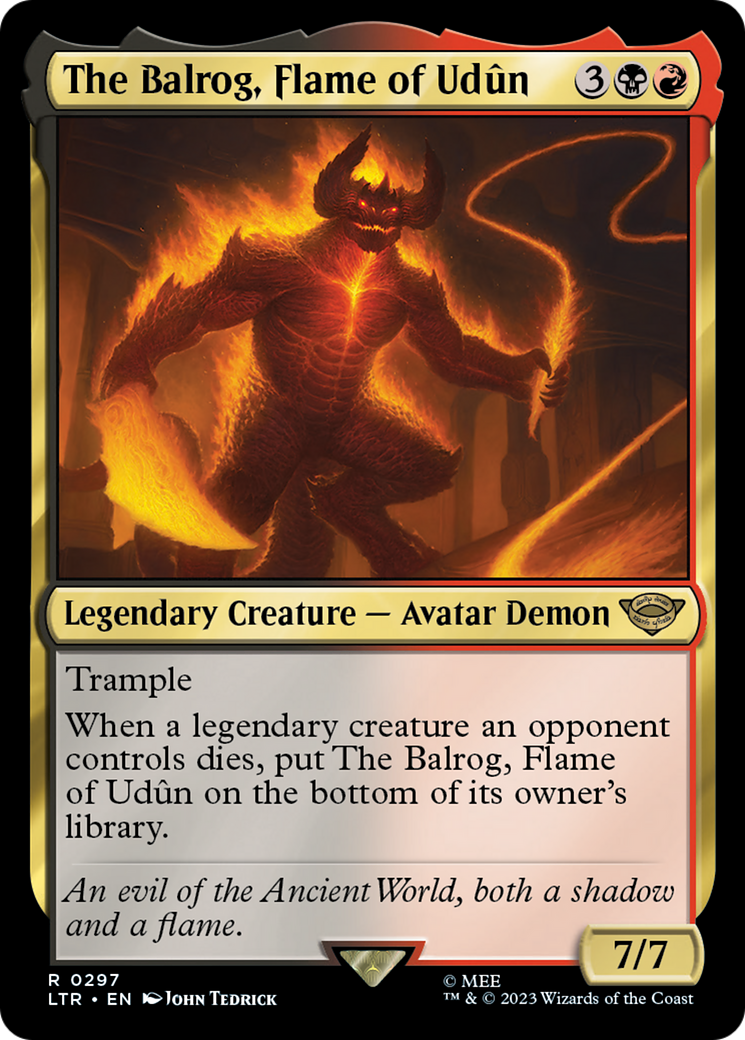 The Balrog, Flame of Udun (LTR-297)  - The Lord of the Rings: Tales of Middle-earth
