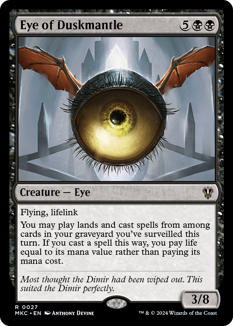 Eye of Duskmantle (MKC-027)  - Murders at Karlov Manor Commander