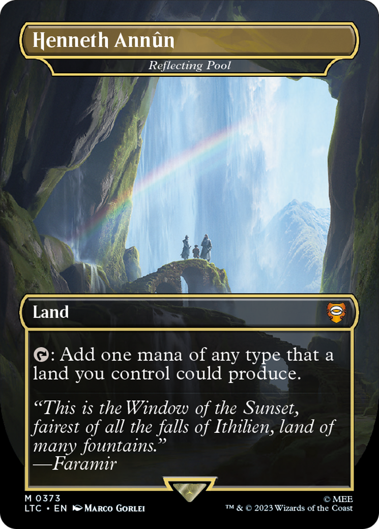 Henneth Annun - Reflecting Pool (LTC-373)  Foil - Tales of Middle-earth Commander / Henneth Annûn (Borderless)